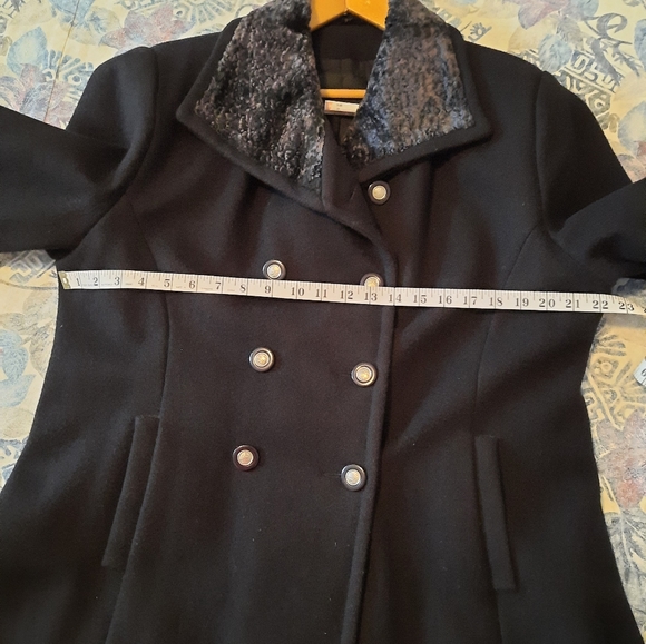 Vintage black wool coat - Picture 12 of 15